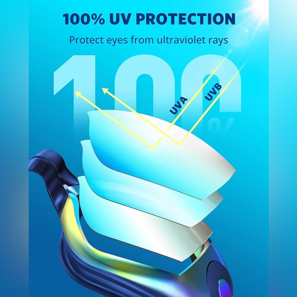 Aegend Swim Goggles, Swimming Goggles No Leaking Full Protection Adult Men Women - Picture 6 of 9